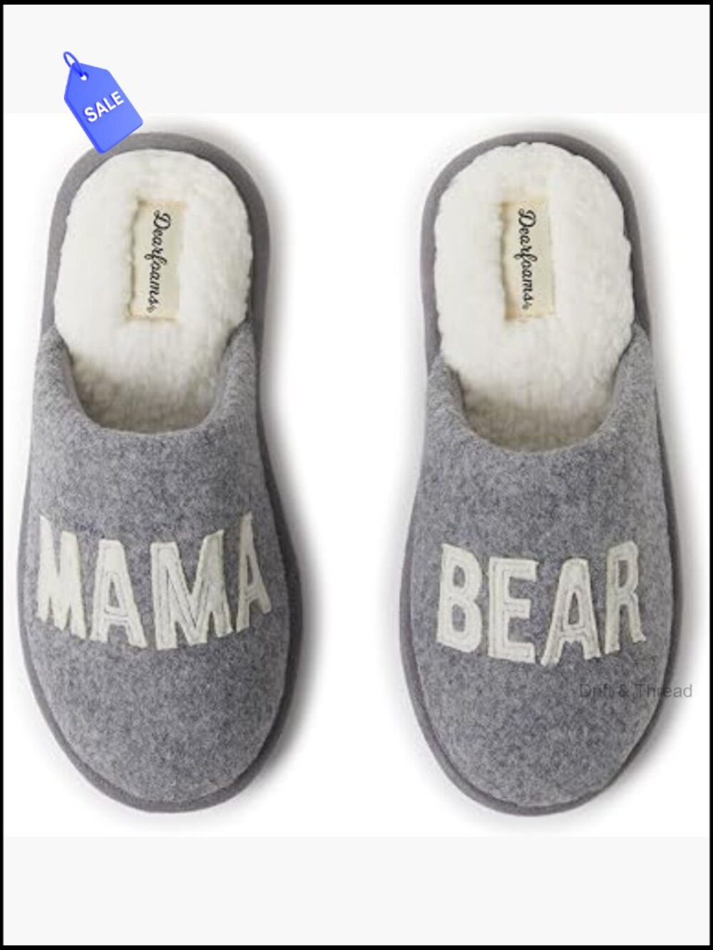 Mama Bear Memory Foam Slippers Women's Cozy Shearling Clog
